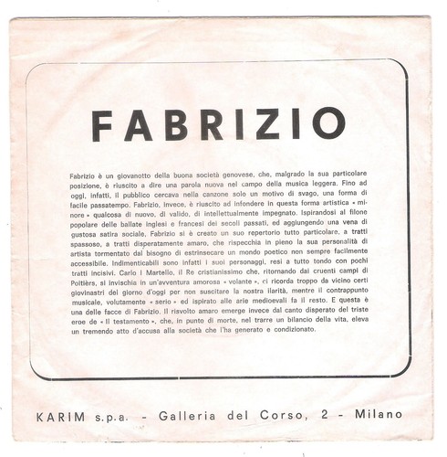 Fabrizio giri il - fabrizio=45, giri=il